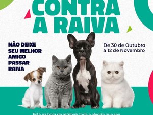 Prefeitura de Porto Calvo anuncia vacinação contra raiva