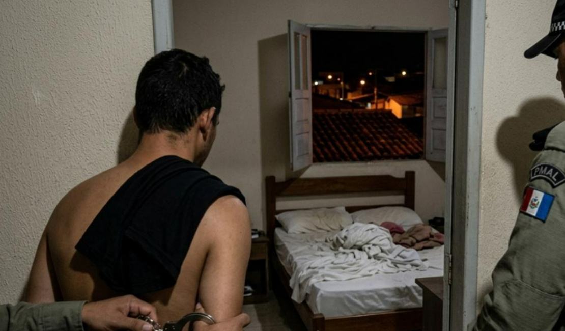 Homem é preso após invadir casa e dormir nu em cama de morador em Arapiraca