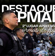 3º Batalhão lidera apreensões de armas de fogo em outubro e alcança 2º lugar geral na PMAL