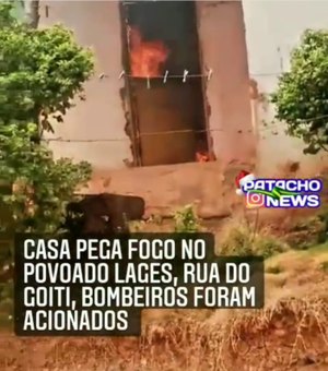 Imóvel residencial incendeia em Porto de Pedras