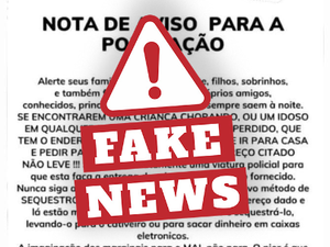 PM afirma que alerta sobre suposto novo método de sequestro não foi emitido pela corporação