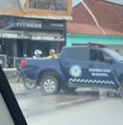 Colisão entre carro e moto deixa adolescente ferido em Japaratinga