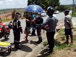 Mototaxista cai após desviar de cachorro na AL-485