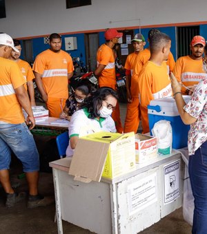 Saúde de Palmeira realiza ação de atualização vacinal para garis do município
