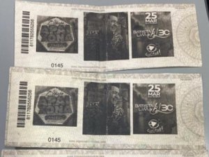 Falsificação de ingressos para show em Penedo deverá ser investigado pela polícia