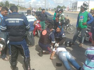 [Vídeo] Funcionário de hospital sofre acidente quando seguia para o trabalho