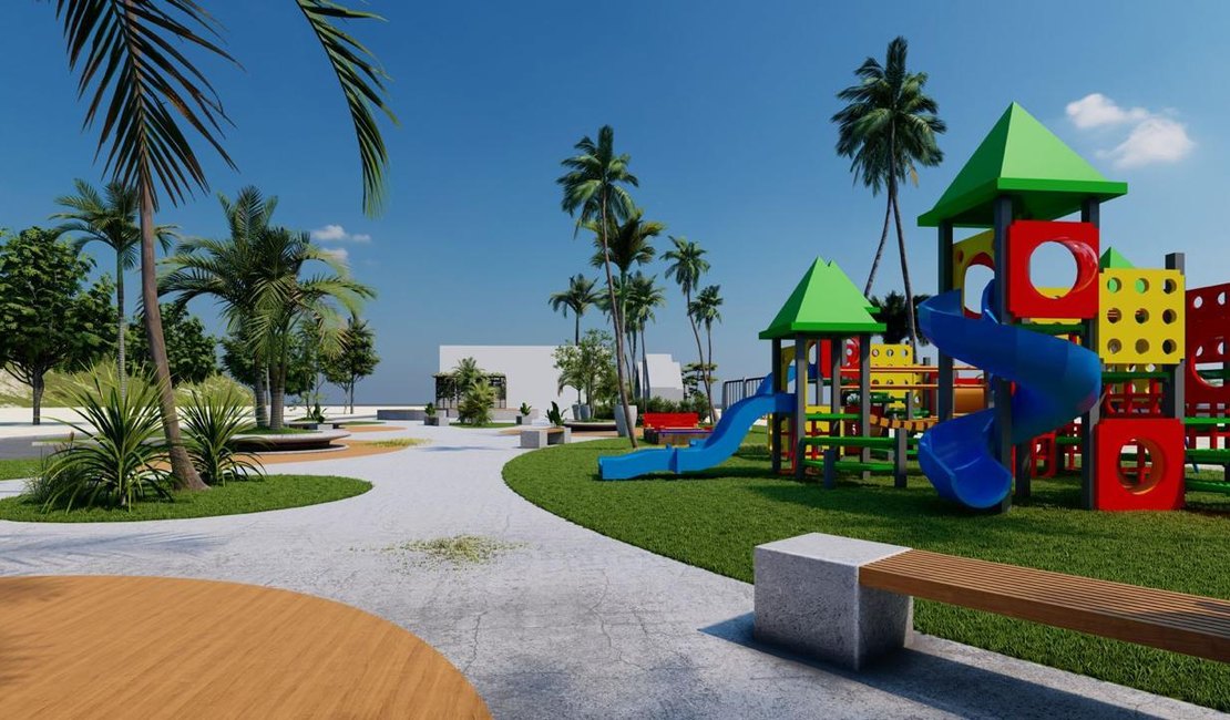Praça da Juventude de Maragogi começa a ser reformada