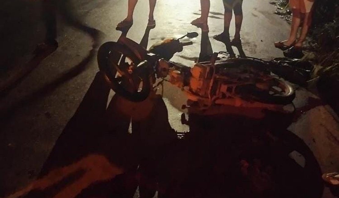 [VÍDEO] Motociclista colide contra um cachorro e fica ferido na AL 115, em Palmeira