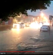 [Vídeo] Chuva forte causa alagamentos em Santana do Ipanema