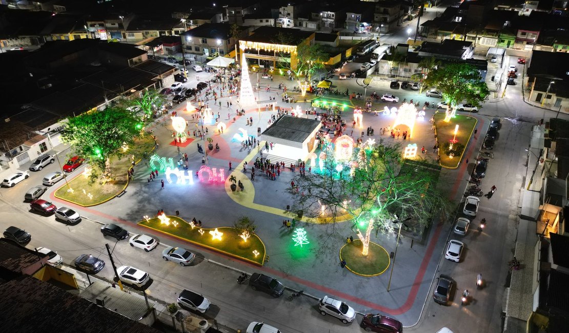 Decoração natalina de São Luís do Quitunde é destaque na Região Norte e encanta Famílias