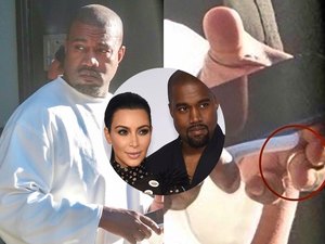 Kanye West é visto de aliança em meio a divórcio de Kim Kardashian