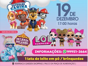 Shopping de Arapiraca sediará evento solidário para ajudar crianças carentes