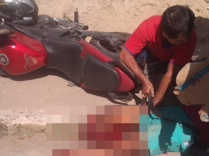 Motociclista tem perna decepada após colisão com PM na Av. Marília Mendonça