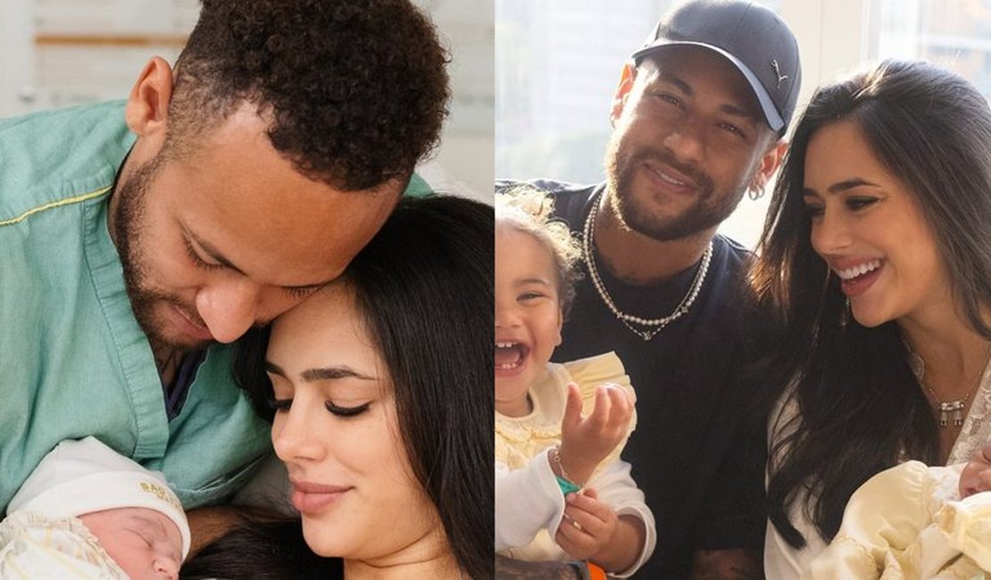 Bruna Biancardi posta fotos de Mel, sua segunda filha com Neymar: 'Te amamos'