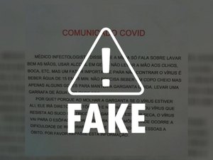 É falso que beber água a cada 15 minutos evite a Covid-19