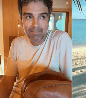 Tadeu Schmidt curte férias em destino paradisíaco: 'Finalmente'