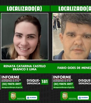 Polícia esclarece casos de localização de duas pessoas desaparecidas em Alagoas