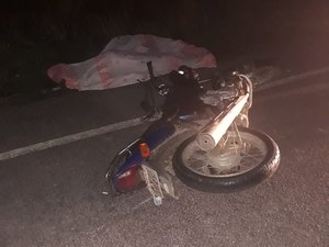 Mototaxista morre ao colidir em cavalo em Porto Calvo