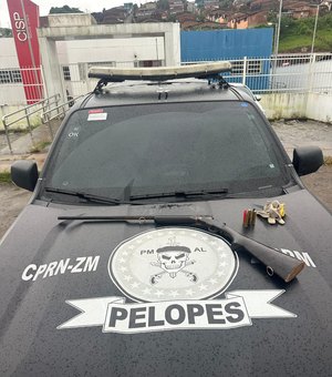 Homem é preso com espingarda na comunidade indígena de Joaquim Gomes