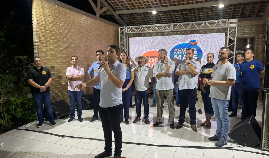 Pré-candidato Davi  Davino Filho é recebido por prefeito Zé Pacheco, vereadores e a população, em São Sebastião