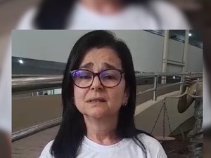 [Vídeo] Sob forte emoção, viúva de auditor fiscal clama por justiça