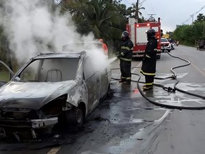 Corpo de Bombeiros registra aumento de 130% nos incêndios em veículos em Alagoas