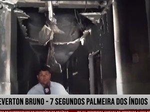 'Achei que ia morrer', diz vítima de incêndio em prédio comercial de Palmeira
