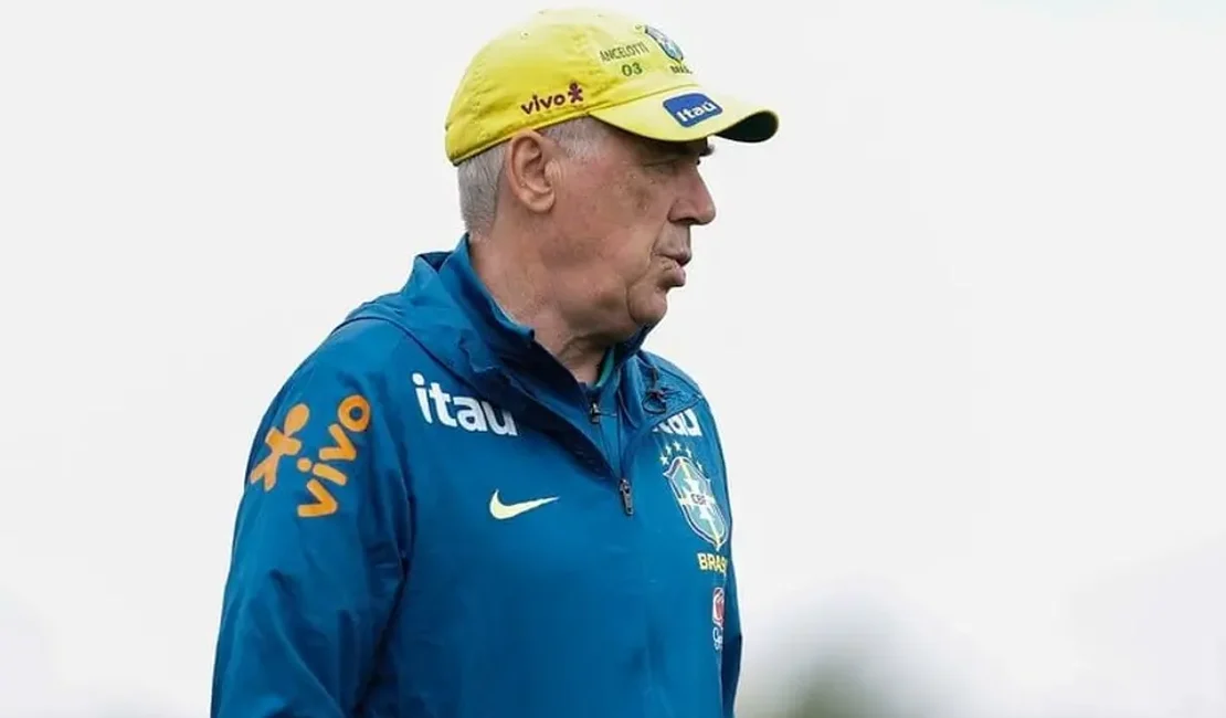 Carlo Ancelotti promove mudança na escalação da Seleção no último treino em Seul