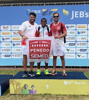 Aluno da educação integral de Penedo é medalhista nos Jogos Estudantis Brasileiros