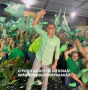 Histórico: Messias 'se veste' de verde; Marcos Silva é ovacionado por cerca de três mil pessoas