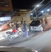 Motorista perde controle e bate contra mureta na AL-115, em Arapiraca