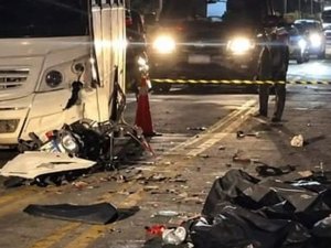 Acidente entre motocicleta e micro-ônibus deixa dois mortos em Coruripe