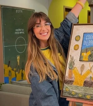 Artista viraliza após quadro 'prever' resultado do Brasil na Copa