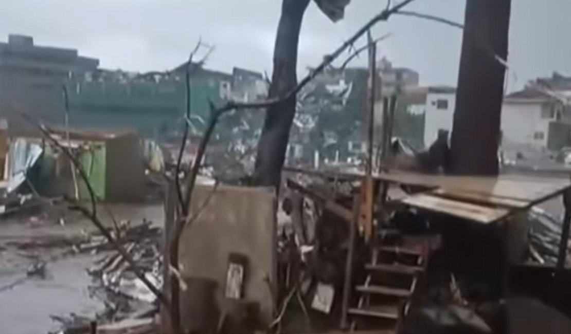 “Cenário de guerra”: diz coronel dos Bombeiros sobre destruição após tornado no Paraná