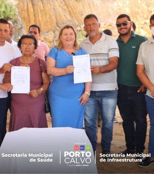 Prefeita assina ordem de serviço para construção de UBS e centro de reabilitação em Porto Calvo