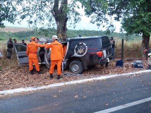 Viatura do Pelopes capota e policial militar morre