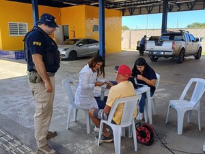 PRF realiza Comando de Saúde Preventivo, em São Miguel dos Campos