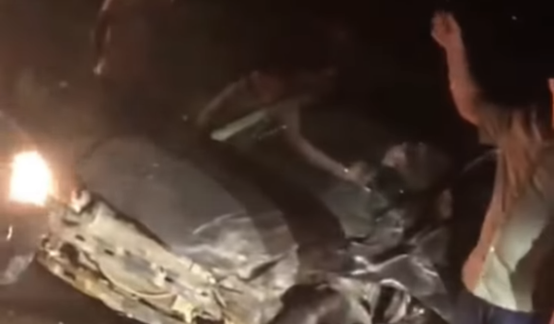 Grave acidente envolvendo três veículos é registrado próximo ao Residencial Agreste, em Arapiraca