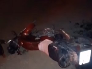 Dois jovens morrem após grave acidente de moto na AL-220, em São José da Tapera