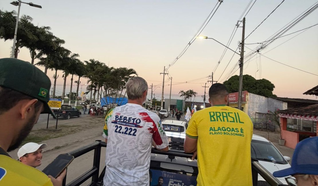 Agenda de Cabo Bebeto e Fábio Costa reúne caravanas e apoiadores no interior de Alagoas