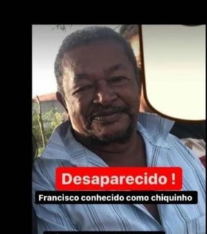 Família procura por idoso desaparecido há uma semana em Arapiraca