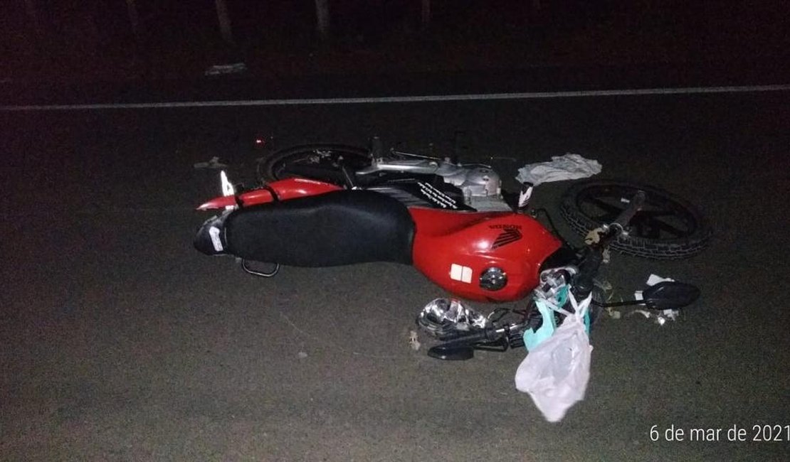 Racha entre motos causa acidente e deixa feridos em Girau do Ponciano