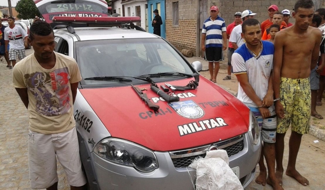 Trio é preso suspeito de homicídio em Maravilha