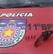 Homem é preso por porte ilegal de arma de fogo, em Penedo