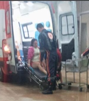 Colisão entre moto e carro deixa mulher ferida no bairro Planalto