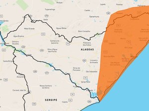 INMET emite alerta de perigo de chuvas para Maceió e outros 53 municípios