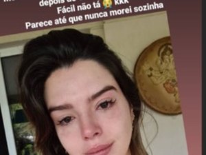 Giovanna Lancellotti chora ao se despedir da família: 'Fácil não tá'