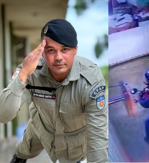 Imagens mostram chegada de Policial Militar que matou enfermeiro em motel de Arapiraca