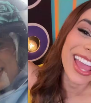 Lexa pega chuva enquanto vai de moto para o Multishow após série de perrengues