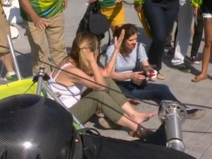 Câmera cai e fere duas mulheres no Parque Olímpico